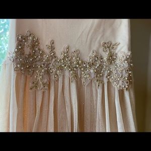 Gold dress for girls, Size 12